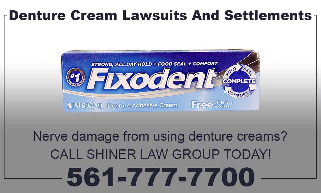 Denture Cream Lawsuits and Settlements