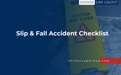 Slip and Fall Accident Checklist