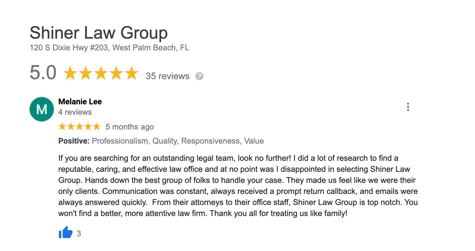 West Palm Beach Personal Injury Lawyer Review