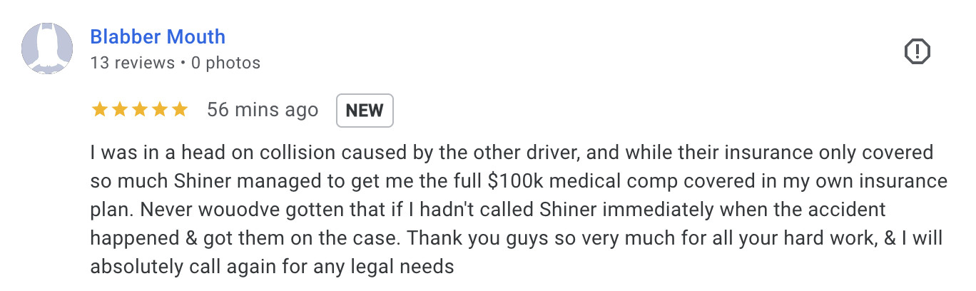 Shiner Law Group Boca Raton Review