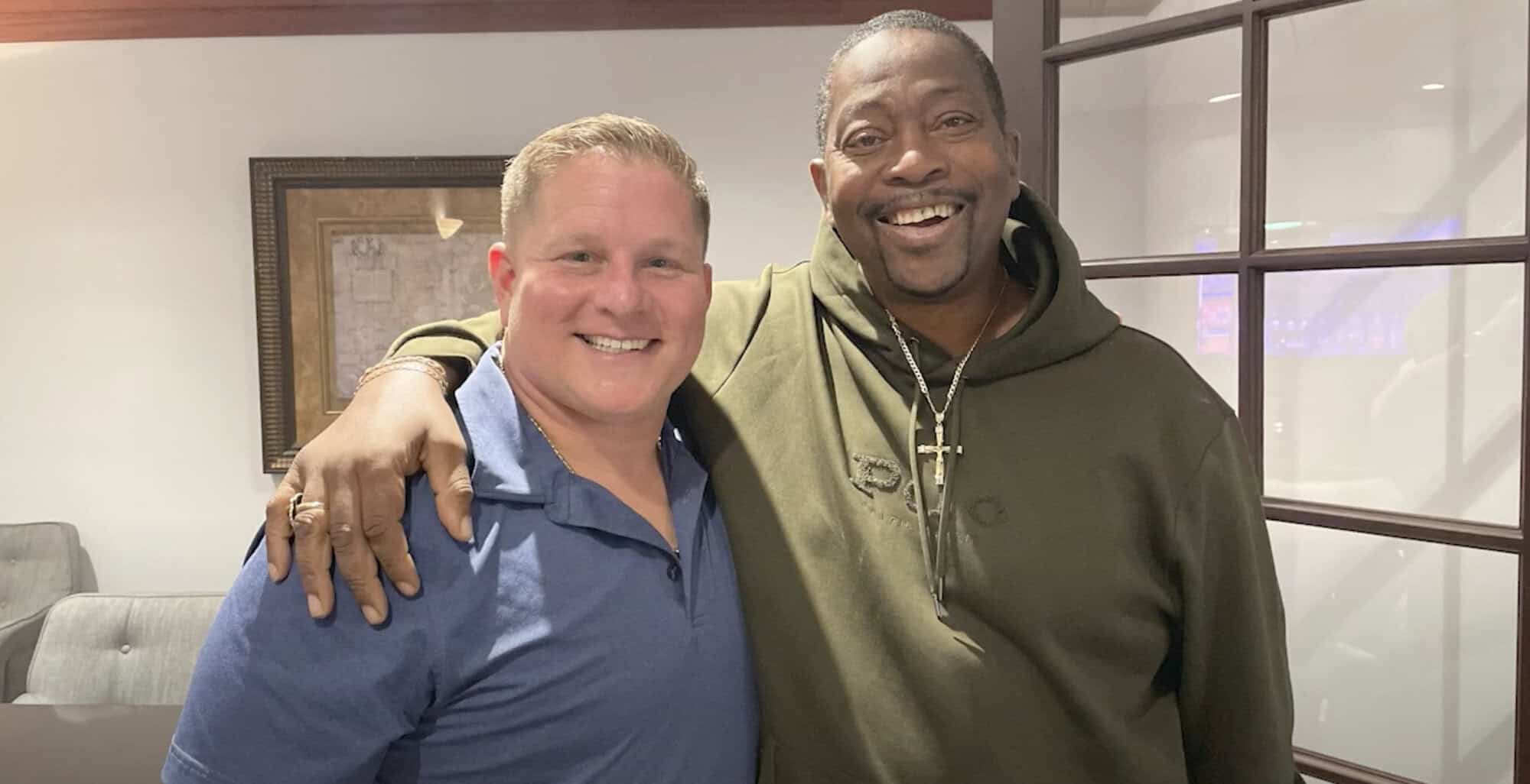 David Shiner with a satisfied client at Shiner Law Group
