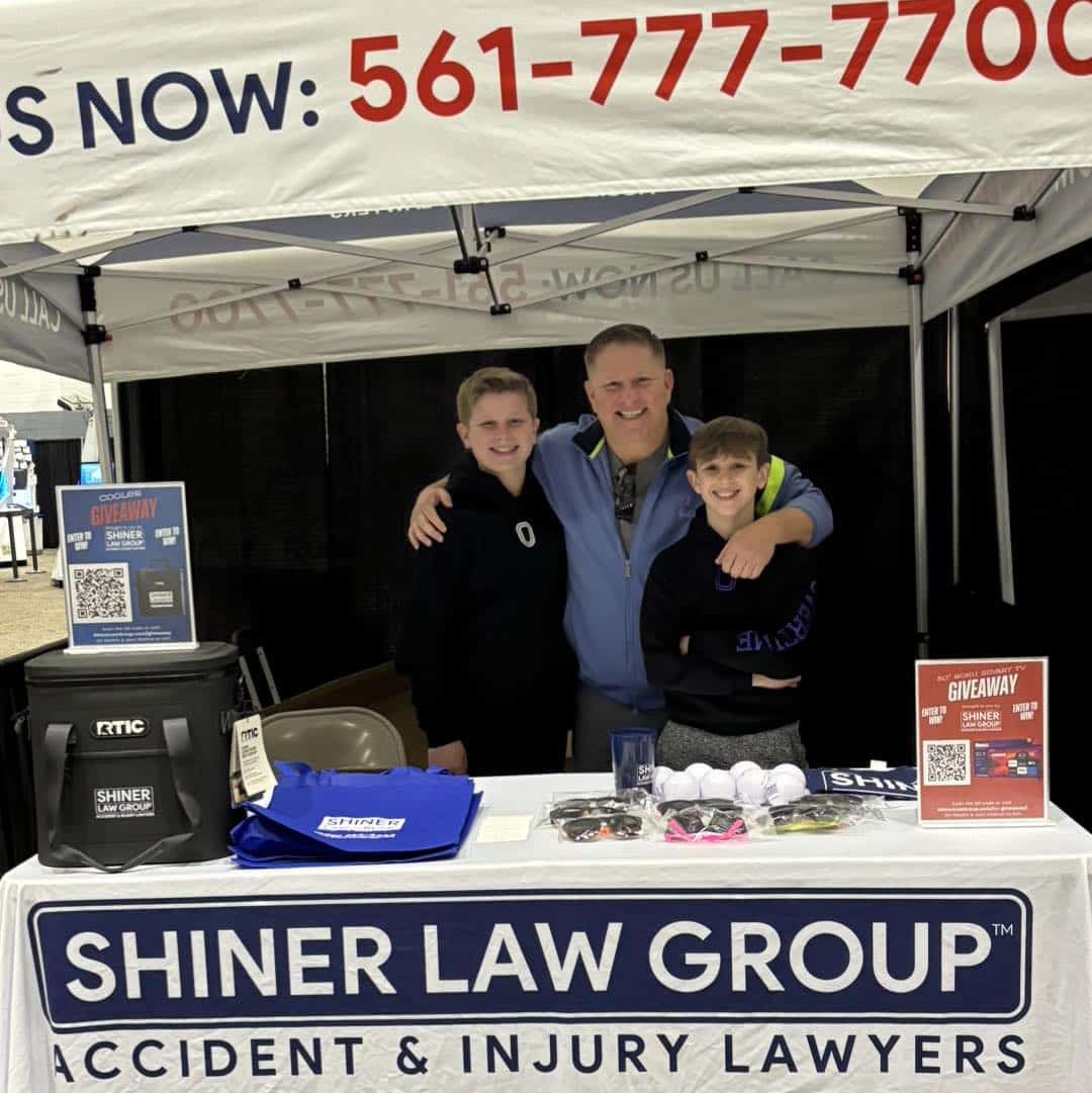 Personal Injury Attorney David Shiner at the South Florida Fair in the Shiner Law Group Expo Center