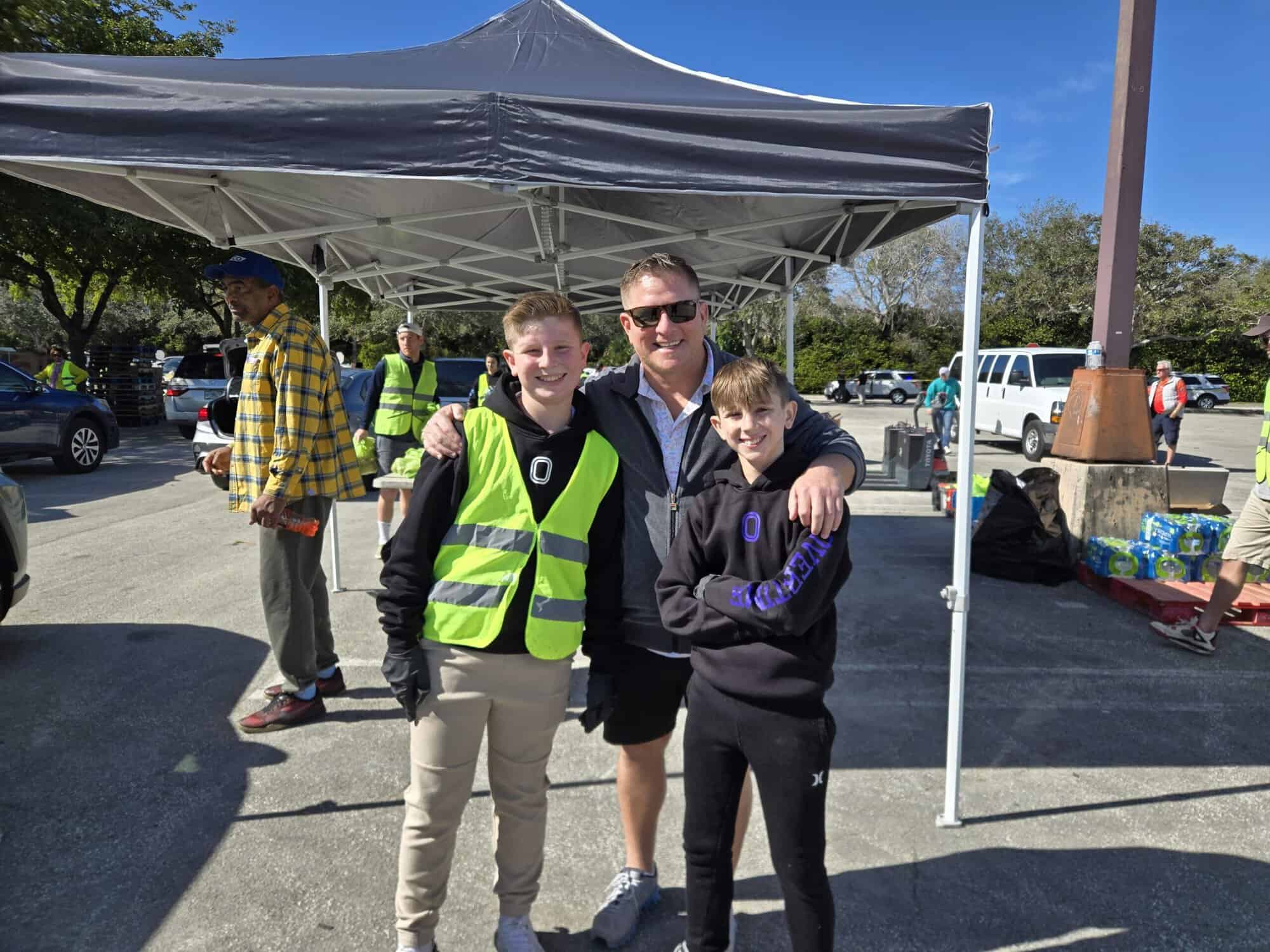 Shiner Law Group volunteering at a South Florida community food drive