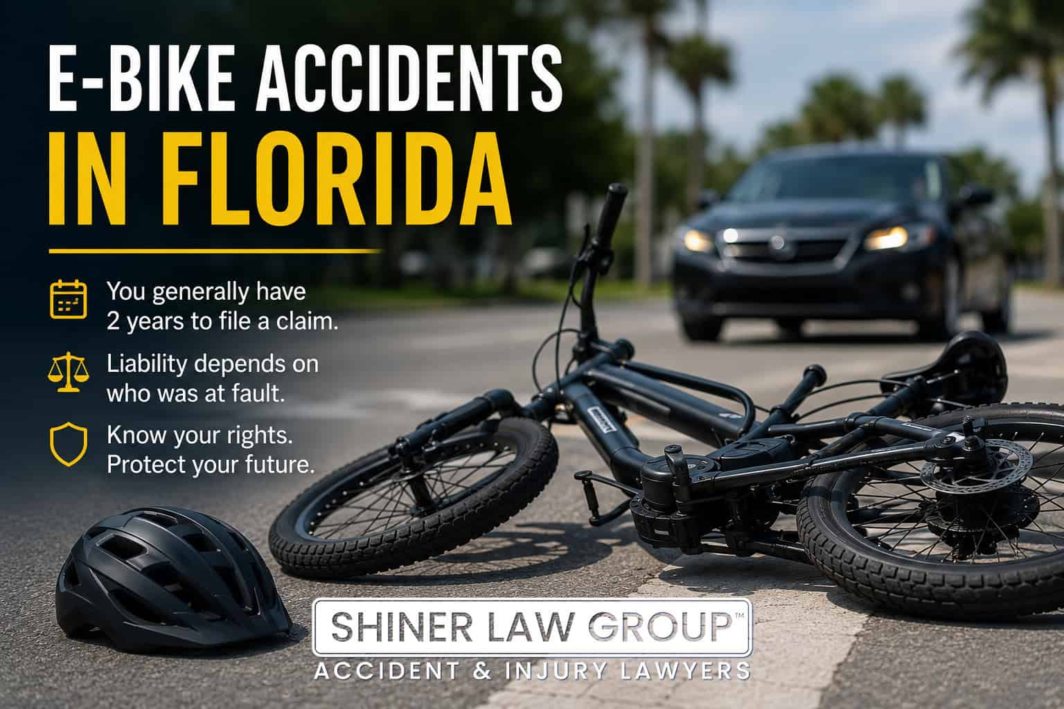 E-bike accidents in Florida - laws, liability, and injured riders and pedestrians rights