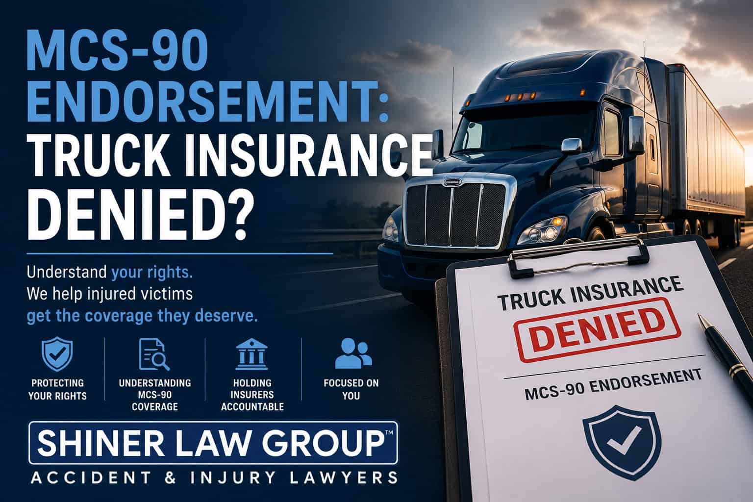 MCS-90 Endosrement: Truck Insurance Denied — Shiner Law Group
