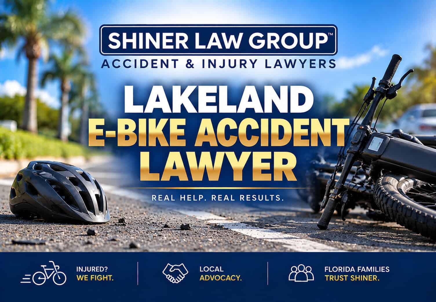Lakeland e-bike accident lawyers at Shiner Law Group representing injured Polk County riders