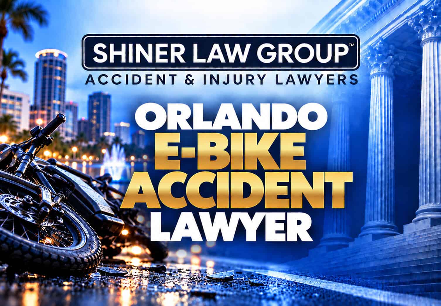 Orlando e-bike accident lawyers at Shiner Law Group representing injured electric bike riders in Central Florida