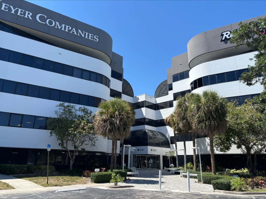 Palm Beach International Towers at 1601 Belvedere Rd, home of Shiner Law Group’s West Palm Beach office